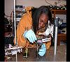 student creating new machine